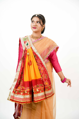 Avilhara Poly Georgette Embroidered Women Dupatta