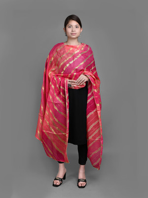 Apratim Kota Doria Printed Women Dupatta