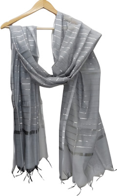 Khadija's Cotton Silk Striped Women Dupatta