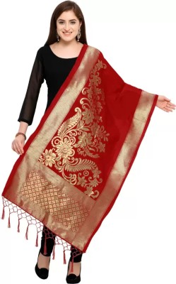 NILHARI Silk Blend Geometric Print Women Dupatta