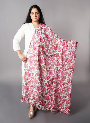 La Velora Pure Cotton Floral Print Women Dupatta