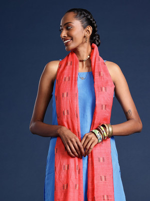 Taavi Silk Blend Self Design Women Dupatta