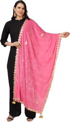 A R SILK Velvet Embroidered Women Dupatta