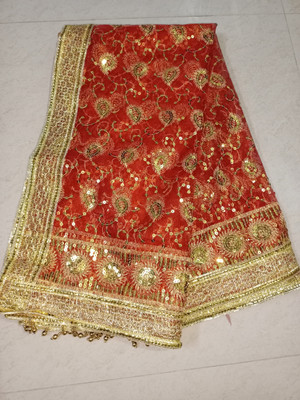 ASHA CHUNRI HOUSE Net Embroidered Women Dupatta