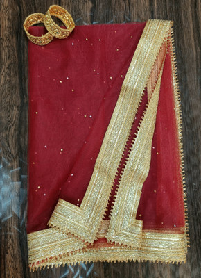 AutoBuy Net Embellished Women Dupatta
