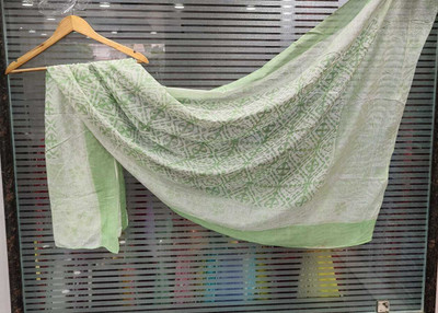 Santlal Cotton Blend Printed Women Dupatta