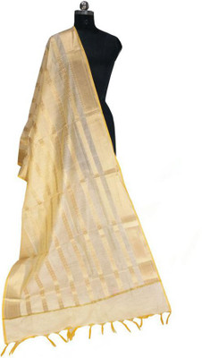 The SDF India Cotton Silk Woven Women Dupatta