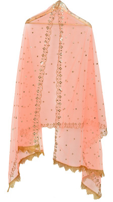YOUTHQUAKE Net Embellished Women Dupatta