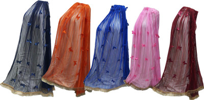 shakti Net Self Design Women Dupatta