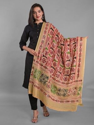 Apratim Pure Cotton Embroidered Women Dupatta