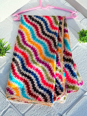 Nayerang Art Silk Embroidered Women Dupatta