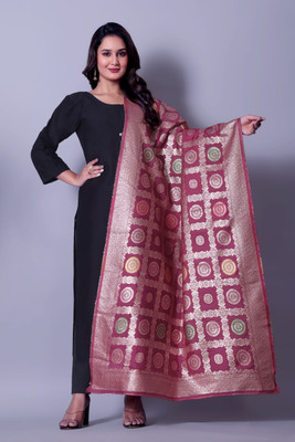 FemX Nylon, Poly Chanderi Woven Women Dupatta