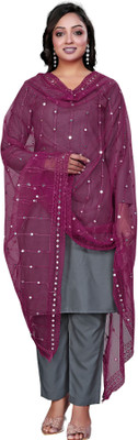 Kemza Net Embellished Women Dupatta