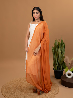 Hella Fashions Chiffon Solid Women Dupatta