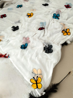 Nayerang Georgette Embroidered Women Dupatta