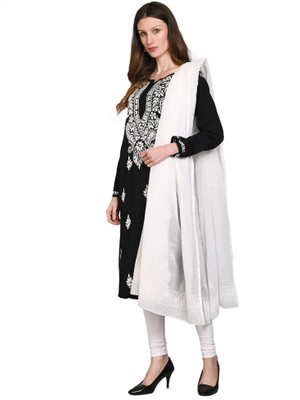 Nazaqat Cotton Blend Embroidered Women Dupatta