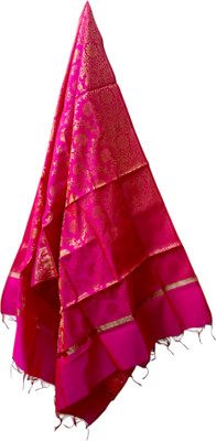 abhikart Silk Blend Woven, Embellished Women Dupatta