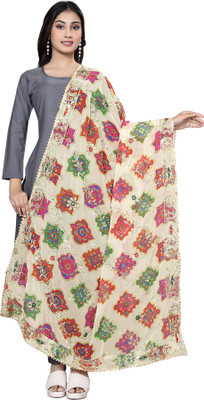 Kemza Georgette Printed, Embroidered Women Dupatta