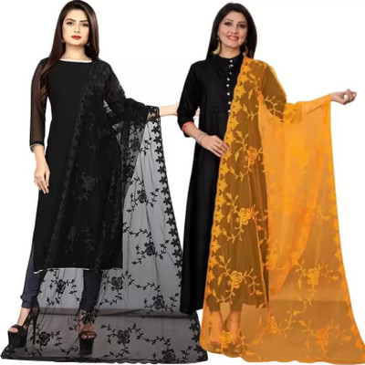 LADHAVA Net Embroidered Women Dupatta
