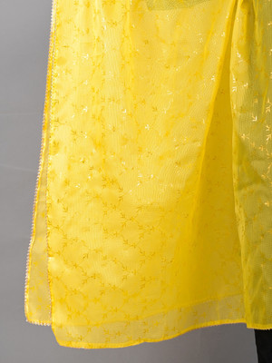 Apratim Kota Doria Floral Print Women Dupatta