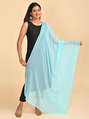 GURUSOAMI Chiffon Solid Women Dupatta