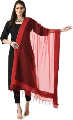 A R SILK DUPATTA HUB Organza Solid Women Dupatta