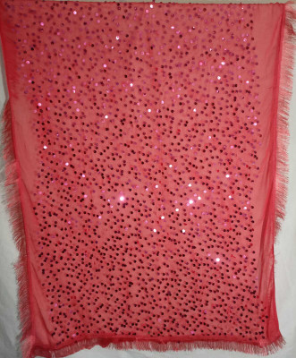 Unique Platform Net Embroidered, Embellished, Self Design Women Dupatta