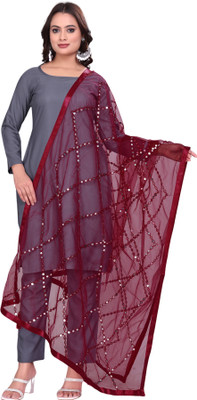 Kemza Net Embroidered Women Dupatta