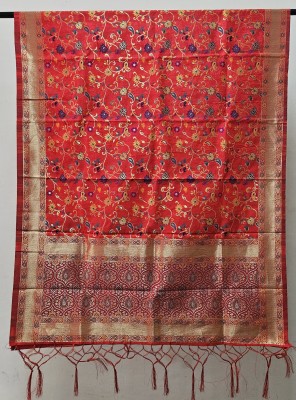 friendtraders Art Silk, Silk Blend Floral Print Women Dupatta