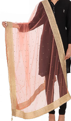 KHUSHA CREATIONS Net Embellished Women Dupatta