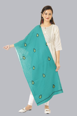 Tutli Putli Pure Cotton Embroidered Women Dupatta