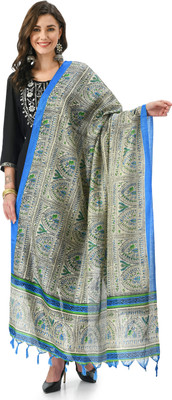 A R SILK DUPATTA HUB Silk Blend Self Design Women Dupatta