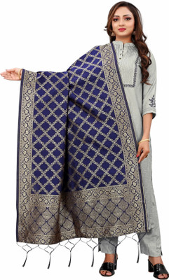 blazik Silk Blend Woven Women Dupatta