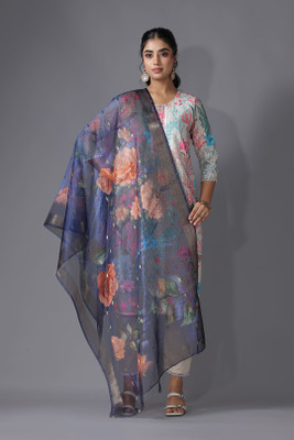 Sukalpa Silk Blend Printed Women Dupatta