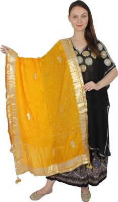 Fahionowl Art Silk Striped Women Dupatta