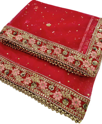 Navti Creations Net Embroidered Women Dupatta