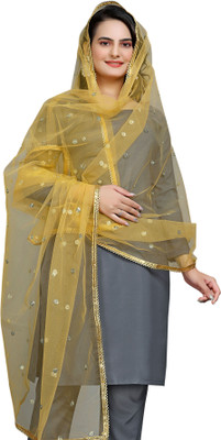 Sekmany Net Embroidered Women Dupatta