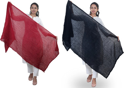 KHARARi Pure Cotton Solid Women Dupatta