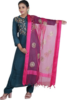 TANI BANA Silk Blend Embellished Women Dupatta