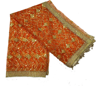 ASHA CHUNRI HOUSE Net Embroidered Women Dupatta