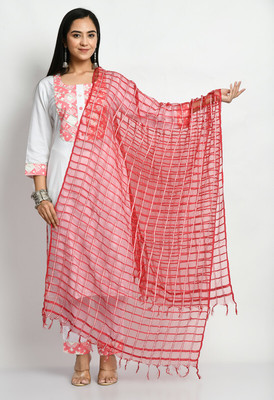 MAURYA Poly Chanderi Self Design Women Dupatta