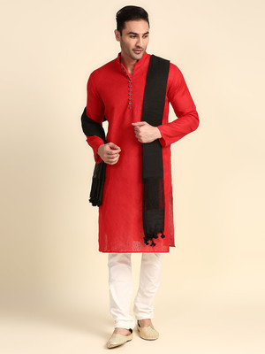 DUPATTA BAZAAR Cotton Blend Solid Men Dupatta