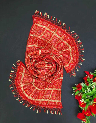 SR Textiles Crepe Chiffon Printed Women Dupatta