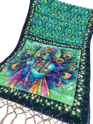 Bloviate Silk Blend Printed Women Dupatta