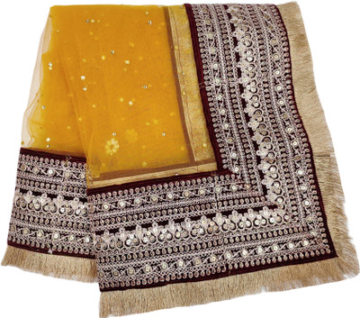 Navti Creations Net Embroidered Women Dupatta