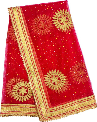 sky cloud Net Embroidered Women Dupatta