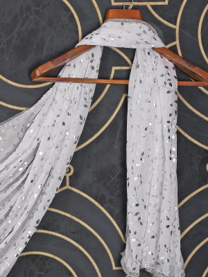 Sarvagun Chiffon Floral Print Women Dupatta