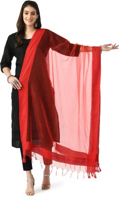 A R SILK DUPATTA HUB Organza Solid Women Dupatta