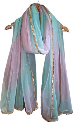faith visit Net Embellished Women Dupatta