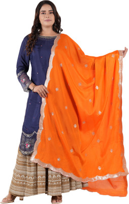 A R SILK DUPATTA HUB Art Silk Embroidered Women Dupatta